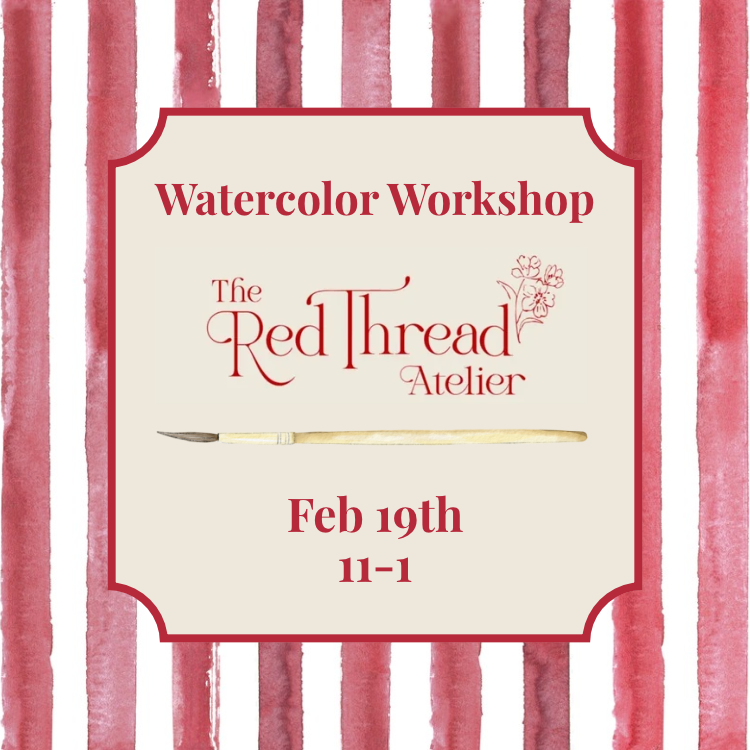 Watercolor Workshop at The Red Thread 2/19