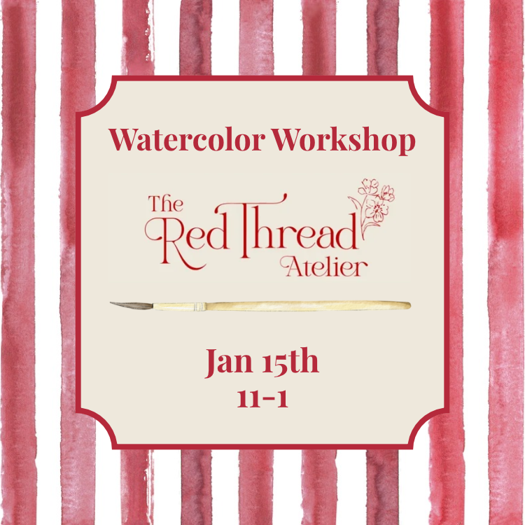 Watercolor Workshop at The Red Thread 1/15