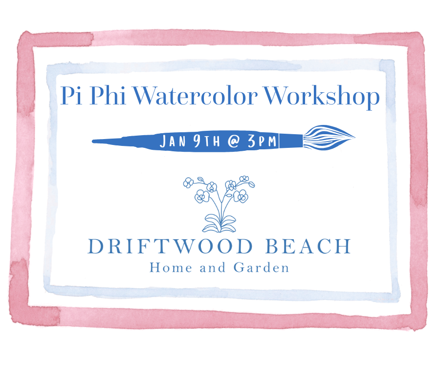 Private Event: Pi Phi Watercolor Workshop